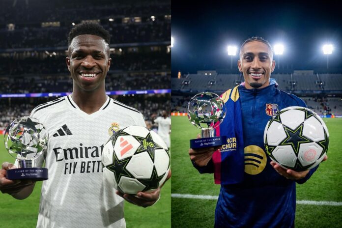 vini-jr.-e-raphinha-chegam-para-el-clasico-apos-hat-trick-na-champions