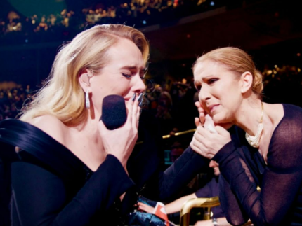 celine-dion-homenageia-adele-apos-choro-em-show:-“sua-musica-e-importante-para-mim”
