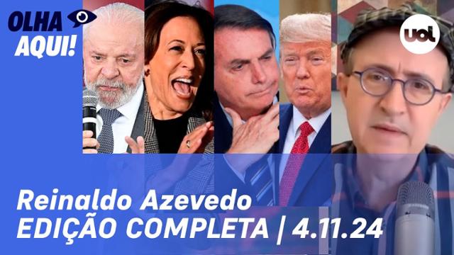 reinaldo-azevedo:-lula-pro-kamala-x-bolsonaro-pro-trump-nos-eua;-haddad-fala-em-corte-de-gastos-e-mais-04/11/24