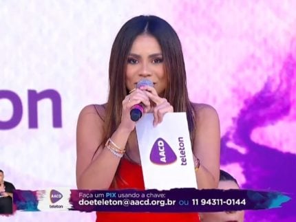 teleton-2024:-gravida,-lexa-diverte-publico-e-usa-perrengue-para-pedir-doacoes