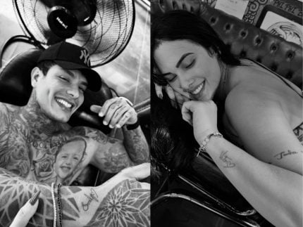 victor-igoh-e-emily-garcia-eternizam-relacionamento-com-tatuagem-em-viagem-a-tailandia
