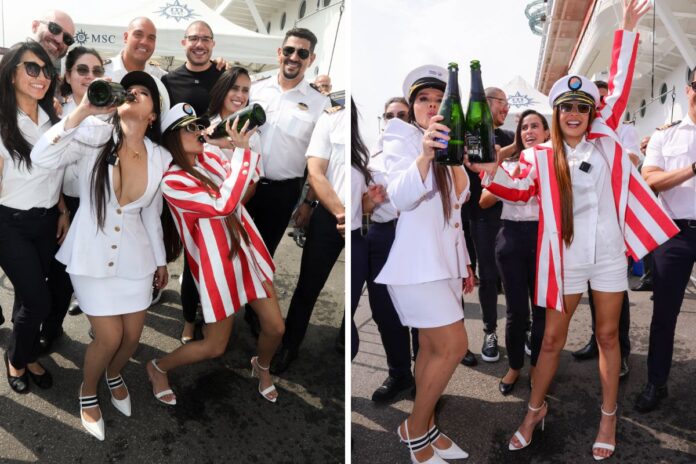 maiara-e-maraisa-estouram-champagne-antes-de-embarcar-em-cruzeiro