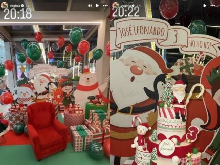 virginia-mostra-decoracao-da-festa-de-aniversario-de-3-meses-do-filho-mais-novo