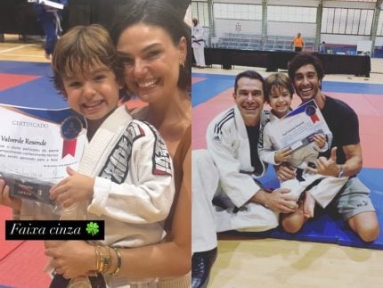 isis-valverde-reune-marcos-buaiz-e-ex-marido-em-evento-de-judo-do-filho