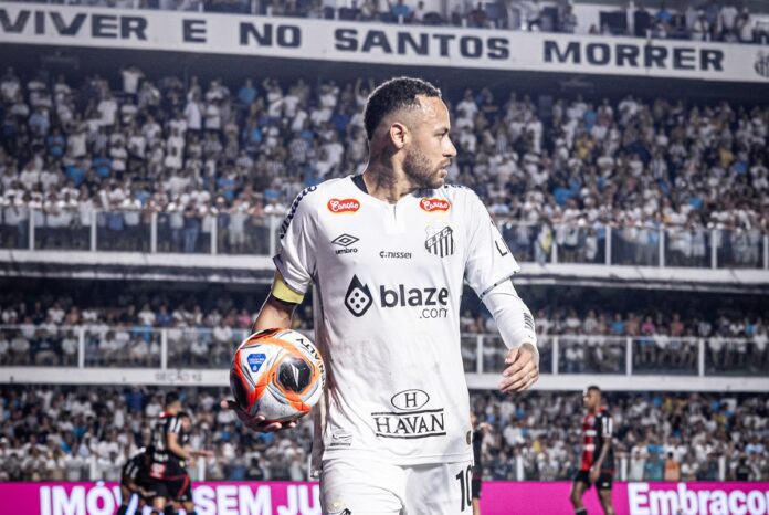 video:-neymar-quase-marca-golaco-em-sua-reestreia-no-santos
