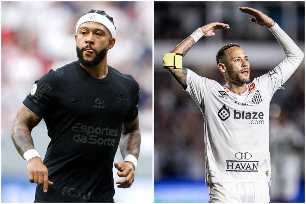 memphis-x-neymar:-embate-entre-craques-esquenta-classico-alvinegro