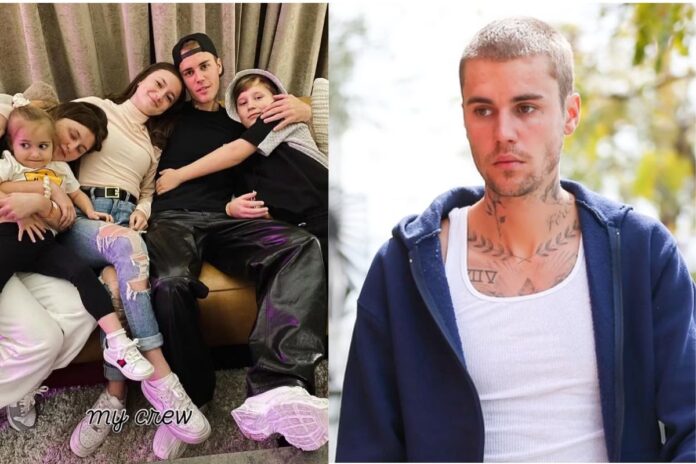 pai-de-justin-bieber-posta-clique-raro-de-todos-os-filhos:-“equipe”