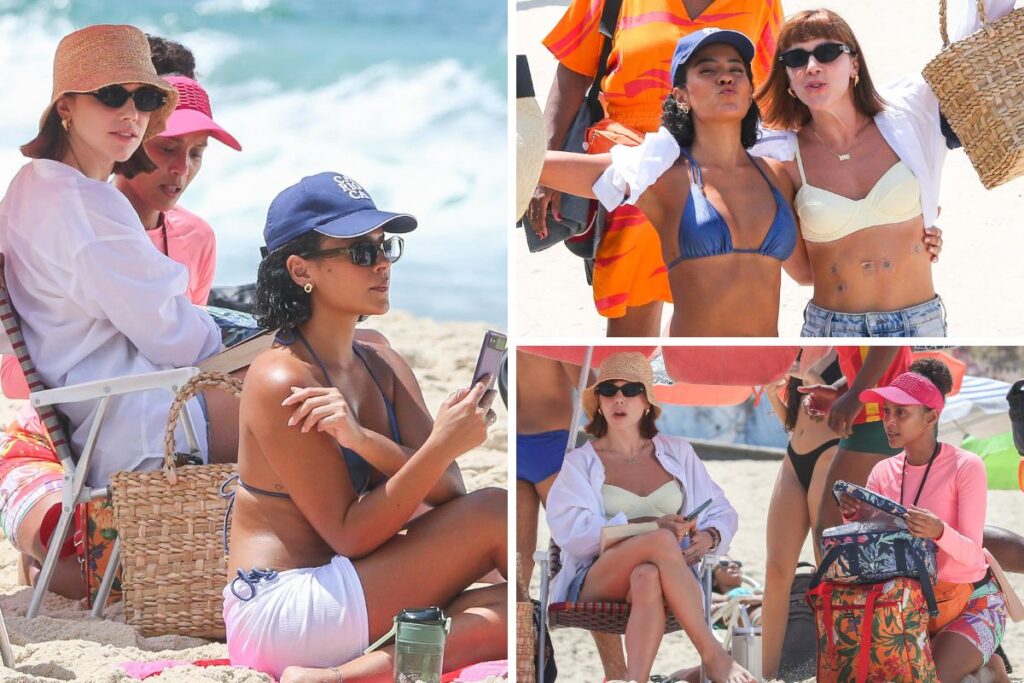 bella-campos,-tais-araujo-e-alice-wegmann-gravam-cenas-de-vale-tudo