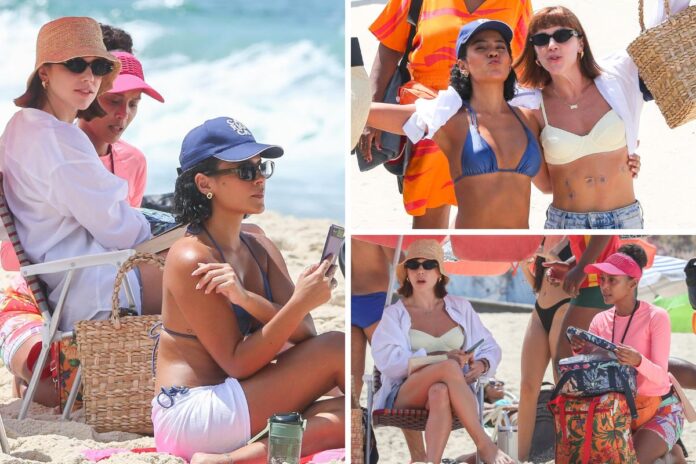 bella-campos,-tais-araujo-e-alice-wegmann-gravam-cenas-de-vale-tudo