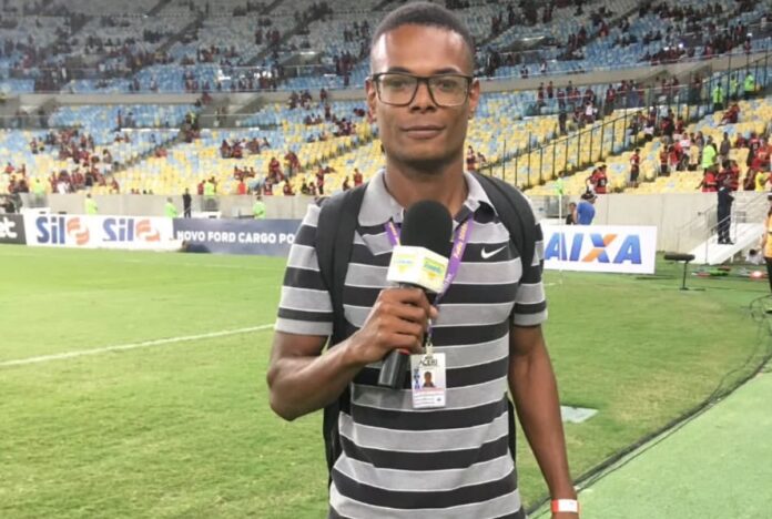 video:-reporter-baleado-no-rj-chora-ao-conhecer-atleta-do-botafogo