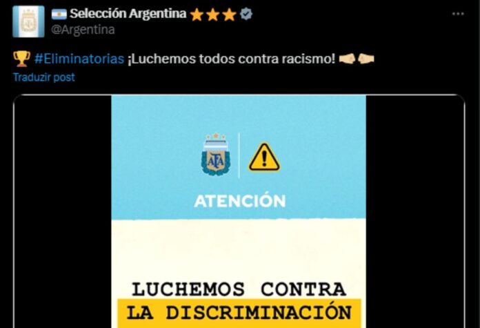 afa-publica-mensagem-contra-racismo-e-torcedores-respondem-com-macacos
