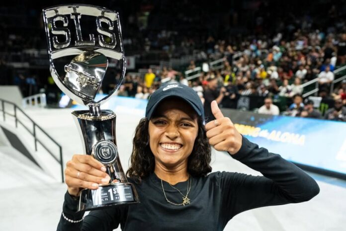 rayssa-leal-vence-etapa-do-mundial-de-skate-em-miami;-confira-manobras