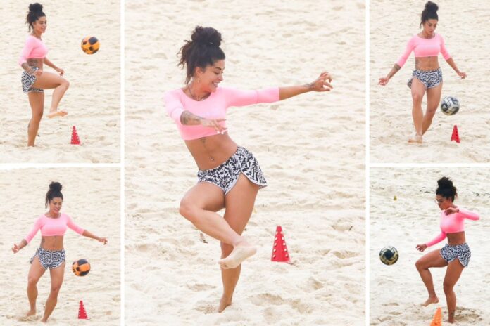 aline-campos-exibe-supercoxas-e-barriga-chapada-em-treino-na-praia