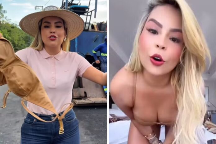 prefeita-de-marituba-grava-video-em-obra-apos-polemica-com-biquini