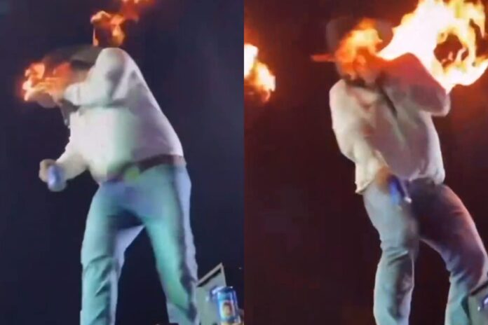 video:-cantor-leo-fica-ferido-ao-ter-rosto-atingido-por-fogo-em-show