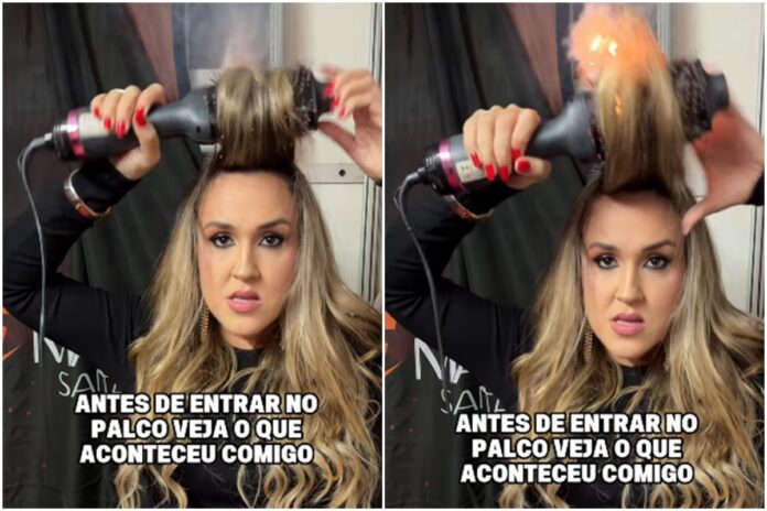 video:-escova-modeladora-pega-fogo-em-cabelo-de-cantora-de-forro