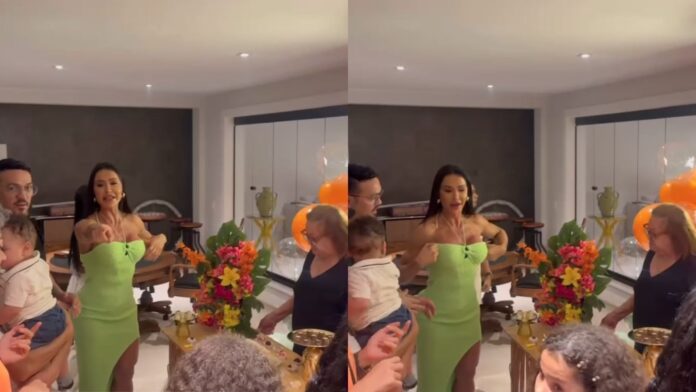 gracyanne-e-belo-se-reencontram-em-aniversario-da-mae-do-cantor