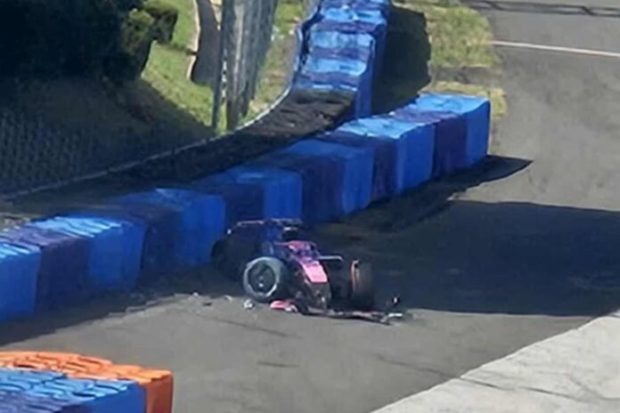 f1:-franco-colapinto-sofre-acidente-em-teste-de-pneus-na-hungria