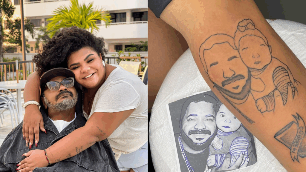 flora-cruz-homenageia-o-pai,-arlindo-cruz,-com-tatuagem:-“te-eternizei”