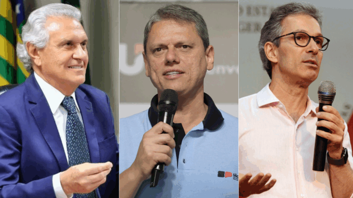 saimos-no-1°-turno,-nos-apoiamos-no-2o,-diz-caiado-com-tarcisio-e-zema