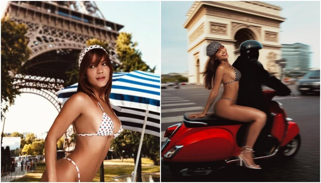 ex-nora-de-leonardo-posa-de-biquini-em-pontos-turisticos-de-paris;-veja