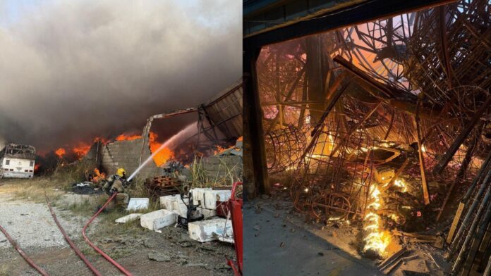 incendio-atinge-fabrica-de-artigos-de-natal-na-grande-bh;-veja-video