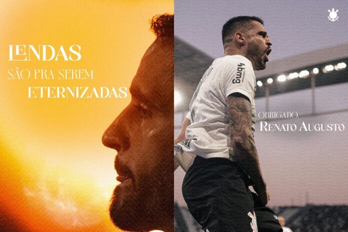 corinthians-homenageia-renato-augusto-em-despedida:-“obrigado,-rei”