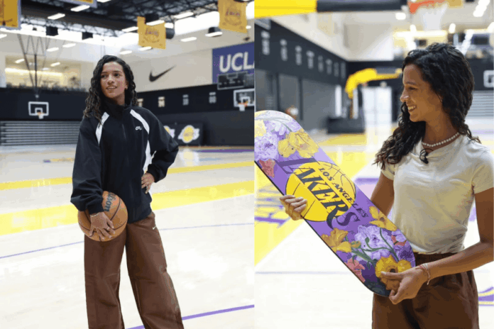 rayssa-leal-visita-sede-dos-lakers-e-e-presenteada-pela-equipe;-veja