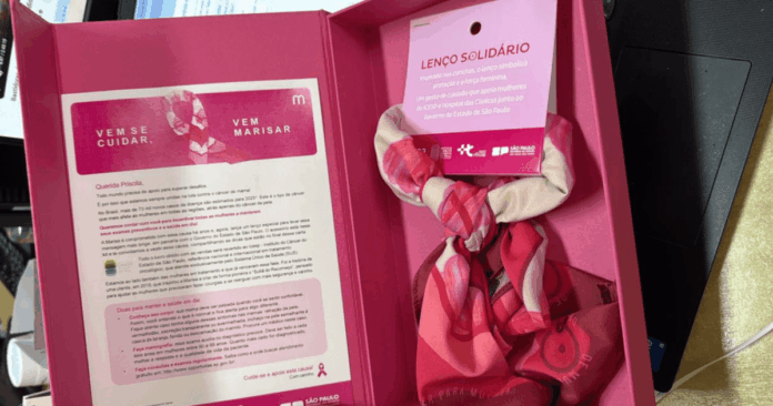 outubro-rosa:-governo-sp-cria-lencos-e-reverte-lucro-ao-instituto-do-cancer