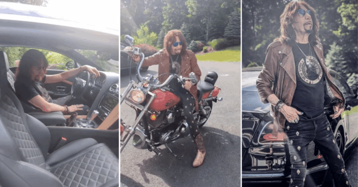 ace-frehley-tinha-carros-de-luxo-e-moto-harley;-veja-a-garagem-do-musico