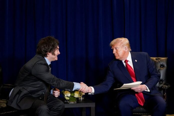 trump-parabeniza-milei-por-vitoria-em-eleicoes-legislativas-na-argentina