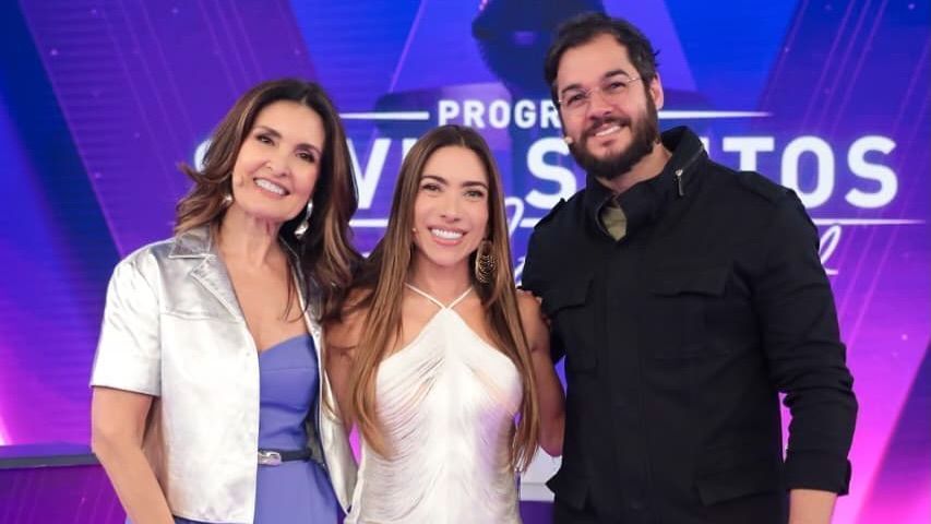 fatima-bernardes-e-tulio-gadelha-participam-de-programa-no-sbt-juntos