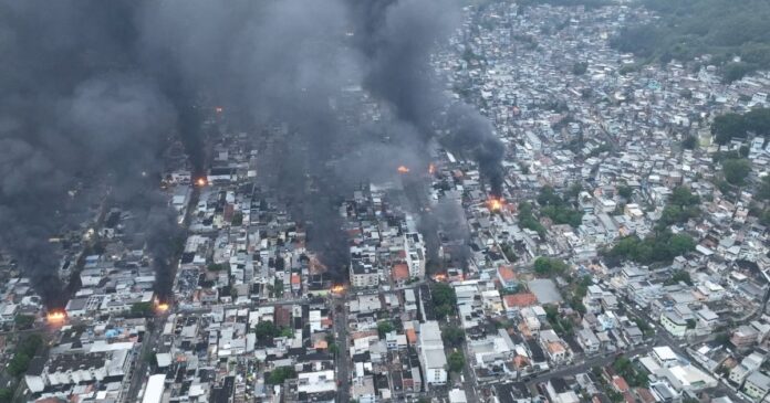 video:-imagens-de-drones-mostram-“zona-de-guerra”-durante-operacao-no-rj