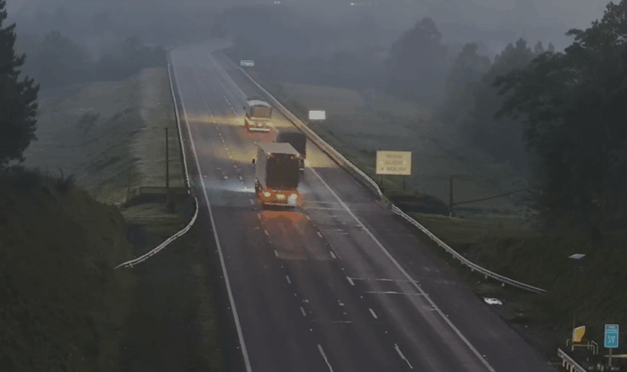 video-mostra-carreta-trafegando-antes-de-bloqueio-no-rodoanel;-veja