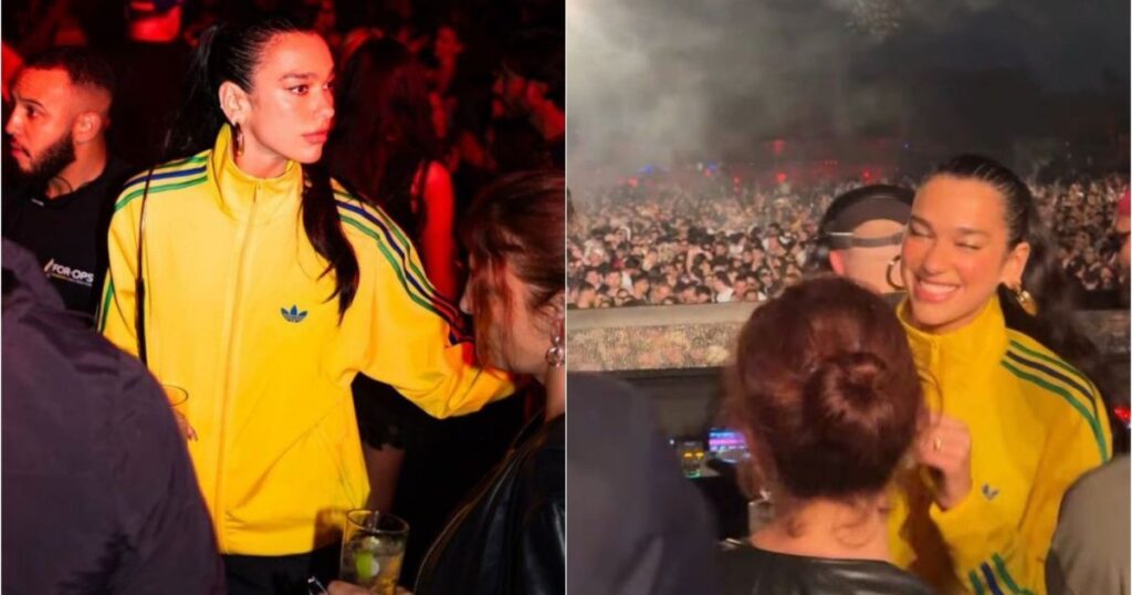apos-show,-dua-lipa-curte-festa-no-interior-de-sp-com-moletom-do-brasil