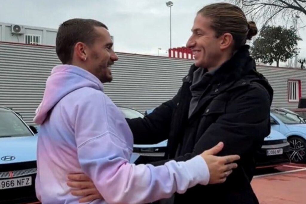 tecnico-do-flamengo,-filipe-luis-visita-ct-do-atletico-de-madrid