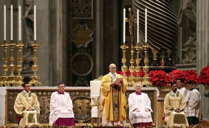 papa-leao-xiv-conduz-primeira-missa-do-galo-de-seu-pontificado