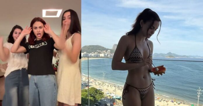 de-ferias-no-brasil,-camila-mendes-danca-funk-e-toma-banho-de-mar-no-rio