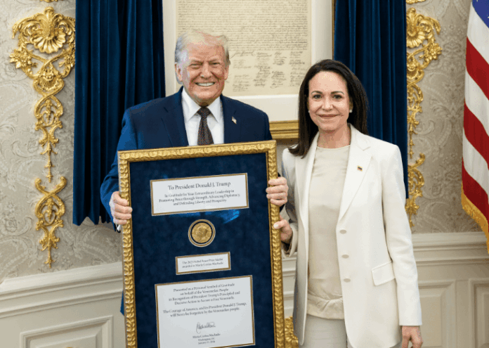 trump-aceita-medalha-do-premio-nobel-da-paz-de-maria-corina