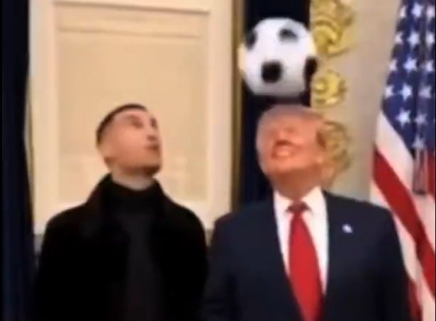 trump-publica-video-feito-em-ia-onde-“joga”-bola-com-cristiano-ronaldo