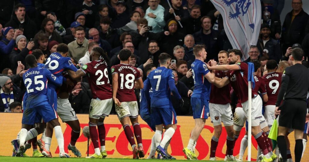 chelsea-e-west-ham-sofrem-punicao-milionaria-apos-briga-entre-jogadores