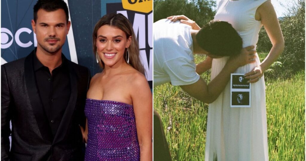taylor-lautner-e-esposa-anunciam-gravidez-do-primeiro-filho;-veja