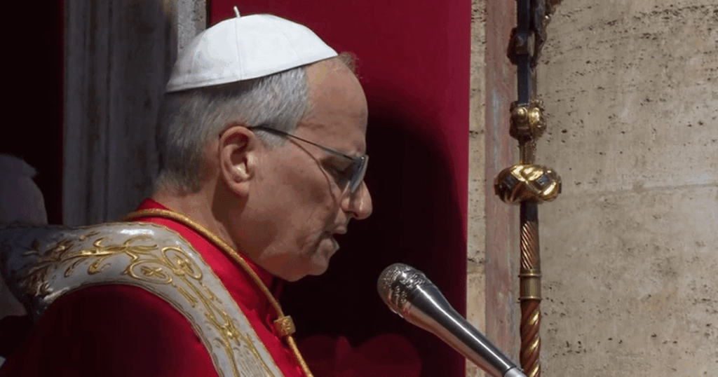 papa-leao-xiv-envia-mensagem-em-portugues-na-missa-de-pascoa;-veja