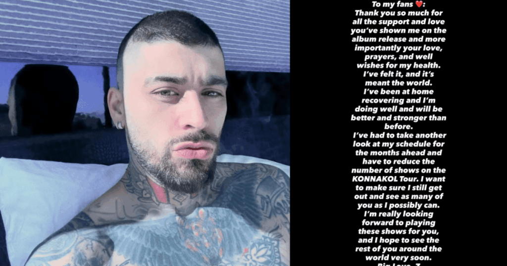 zayn-malik-atualiza-estado-de-saude-e-cancela-shows-da-turne-“konnakol”