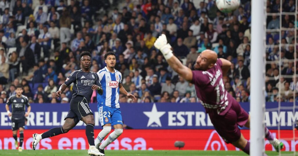 vini-jr-decide,-real-madrid-vence-espanyol-e-segue-vivo-na-briga-por-laliga