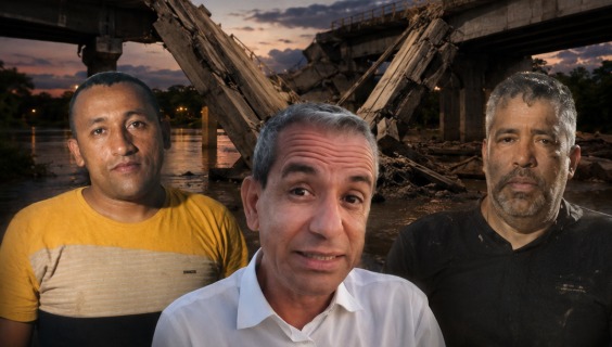 Resgate dramático após desabamento da ponte em Sena: ex-juiz Edinaldo Muniz está desaparecido; Um morador morreu e 5 vão ao hospital com ferimentos graves