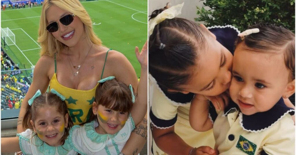 mavie,-maria-alice-e-maria-flor-usaram-looks-luxuosos-para-jogo-do-brasil