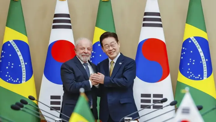 Lula recebe presidente da Coreia do Sul de olho em acordo comercial