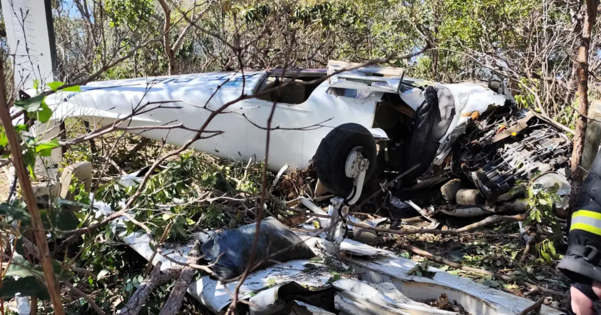 Casal de idosos morre após queda de avião de pequeno porte no Tocantins