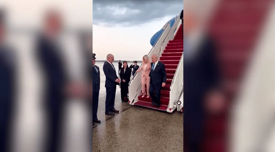 Netanyahu chega aos EUA para reunião com Trump nesta terça-feira (28)